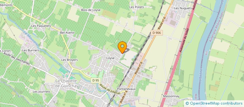 localisation de l'entreprise MADAME SOPHIE SPADACCINI  LA CHAPELLE-DE-GUINCHAY