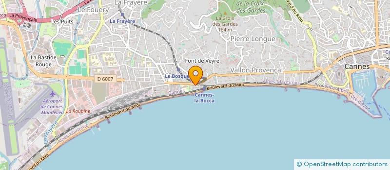 localisation de l'entreprise MADAME SOPHIE SPERIANO à CANNES