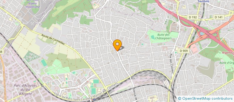 localisation de l'entreprise MADAME SOPHIE STAELENS  ARGENTEUIL