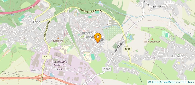 localisation de l'entreprise MADAME SOPHIE STASKIEWICZ  BEHREN-LES-FORBACH