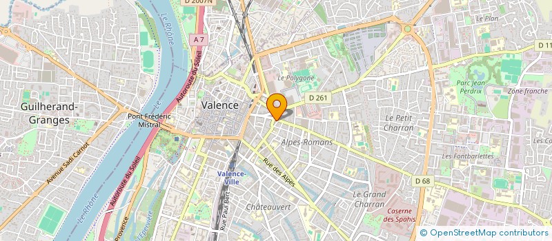 localisation de l'entreprise MADAME SOPHIE SY  VALENCE