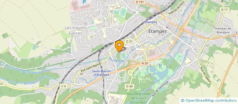 localisation de l'entreprise MADAME SOPHIE SYLVIE MOREAU  ETAMPES