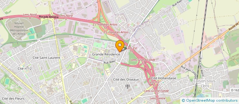 localisation de l'entreprise MADAME SOPHIE TAILLIEZ  LENS