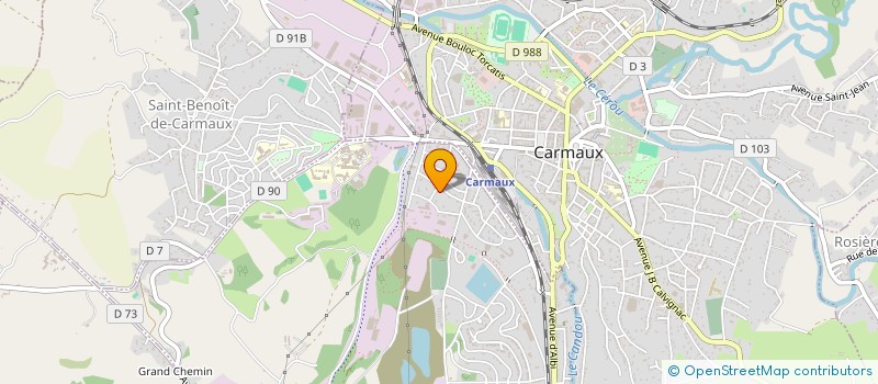 localisation de l'entreprise MADAME SOPHIE TARROUX  BLAYE-LES-MINES