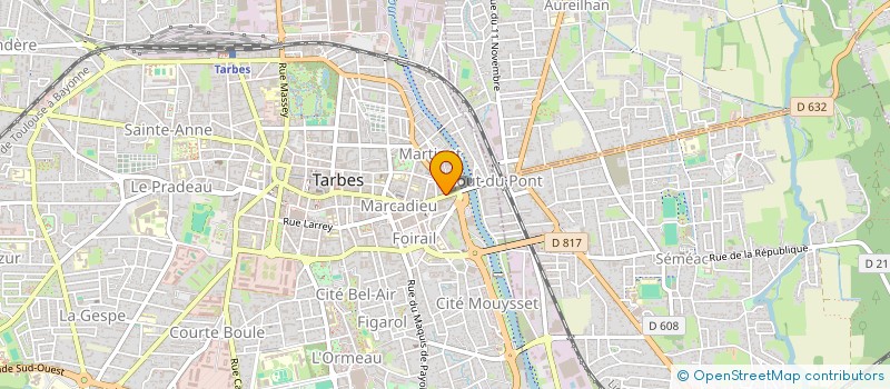 localisation de l'entreprise MADAME SOPHIE TAURINES  TARBES