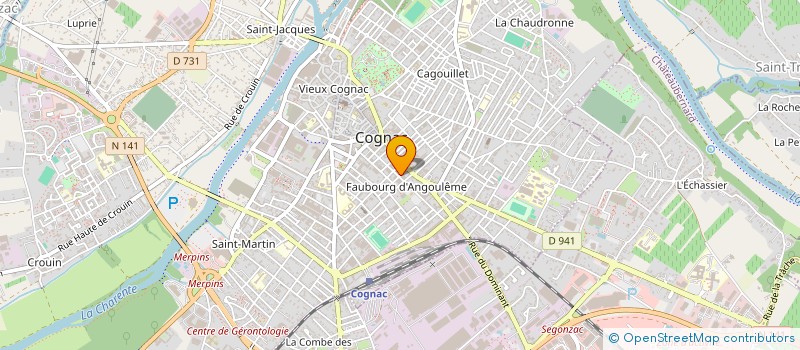 localisation de l'entreprise MADAME SOPHIE TAVE à COGNAC