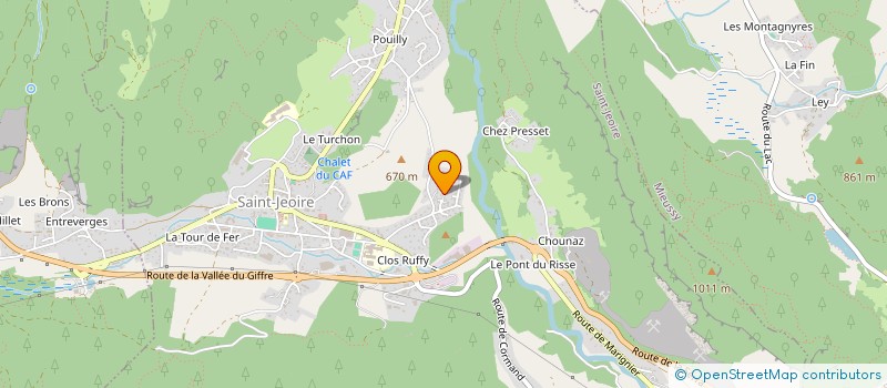 localisation de l'entreprise MADAME SOPHIE TEINTURIER  SAINT-JEOIRE