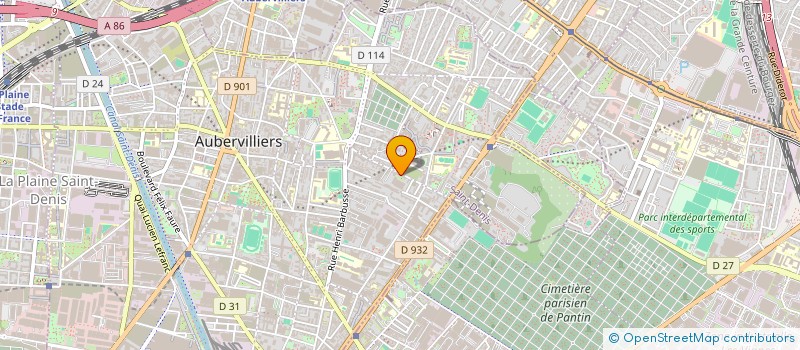 localisation de l'entreprise MADAME SOPHIE TENDAYOUDABANY  AUBERVILLIERS