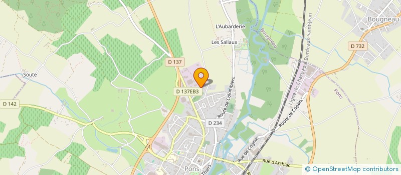 localisation de l'entreprise MADAME SOPHIE TENOT  PONS