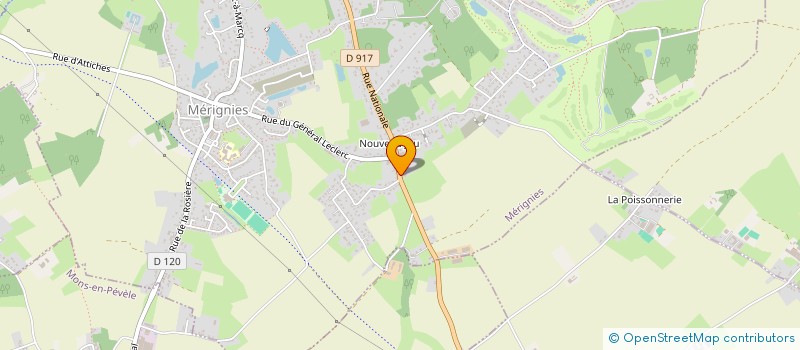 localisation de l'entreprise MADAME SOPHIE TERRIER  MERIGNIES