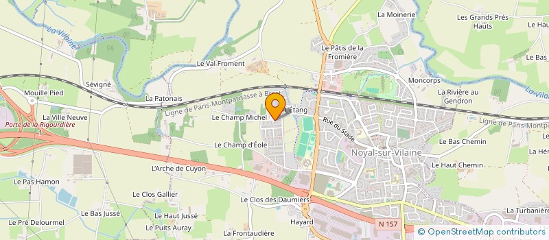 localisation de l'entreprise MADAME SOPHIE TESSARD  NOYAL-SUR-VILAINE