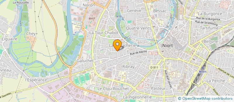 localisation de l'entreprise MADAME SOPHIE TEXIER à NIORT