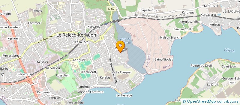 localisation de l'entreprise MADAME SOPHIE TEXIER  LE RELECQ-KERHUON