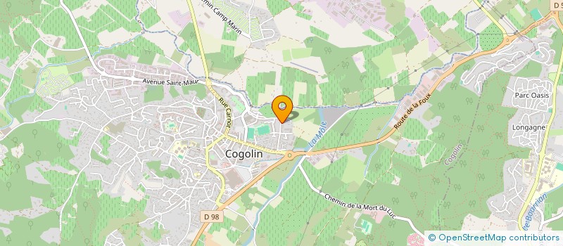 localisation de l'entreprise MADAME SOPHIE THERVAIS à COGOLIN