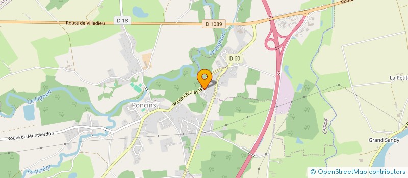 localisation de l'entreprise MADAME SOPHIE THIEVENT  PONCINS