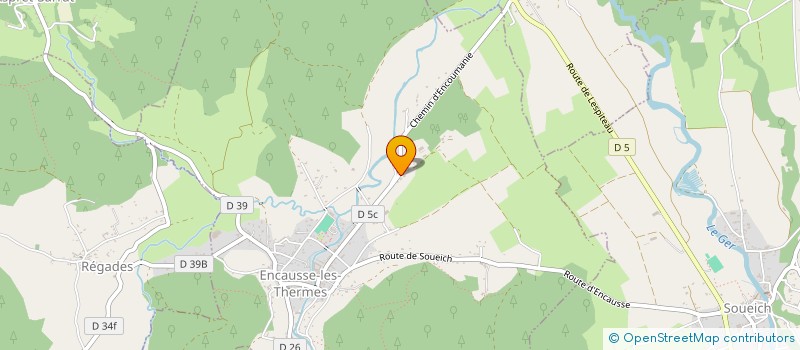 localisation de l'entreprise MADAME SOPHIE THOLLET  ENCAUSSE-LES-THERMES