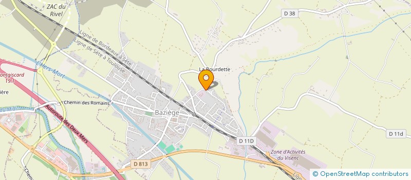 localisation de l'entreprise MADAME SOPHIE THOMAS  BAZIEGE