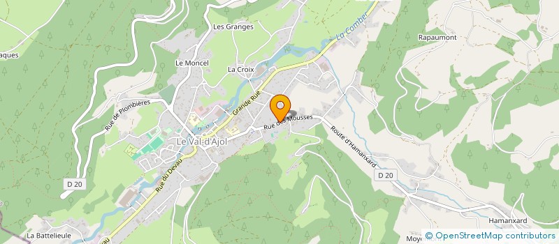 localisation de l'entreprise MADAME SOPHIE THOMAS  LE VAL-D'AJOL