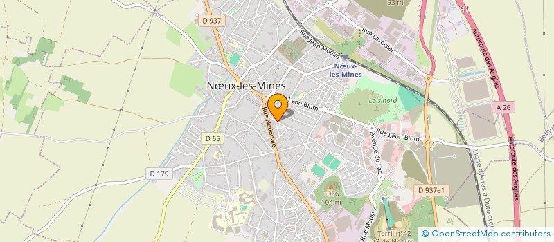 localisation de l'entreprise MADAME SOPHIE THOREL à NŒUX-LES-MINES