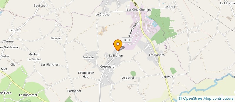 localisation de l'entreprise MADAME SOPHIE THORETON  QUESSOY