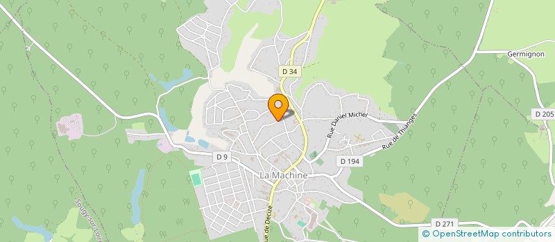 localisation de l'entreprise MADAME SOPHIE THORIN  LA MACHINE