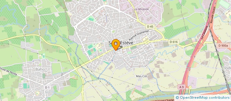 localisation de l'entreprise MADAME SOPHIE TOULOUSE  SAINT-ESTEVE