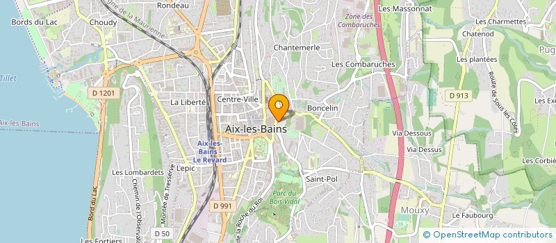 localisation de l'entreprise MADAME SOPHIE TOURMENTE à AIX-LES-BAINS