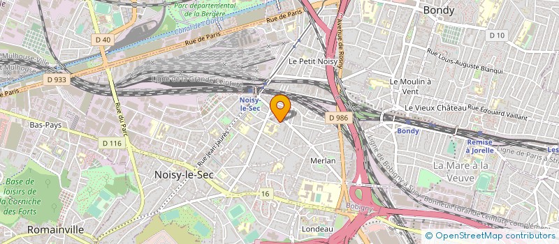localisation de l'entreprise MADAME SOPHIE TOUSSAINT  NOISY-LE-SEC