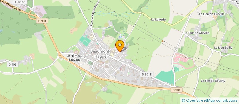 localisation de l'entreprise MADAME SOPHIE TRECAN  LA HAGUE