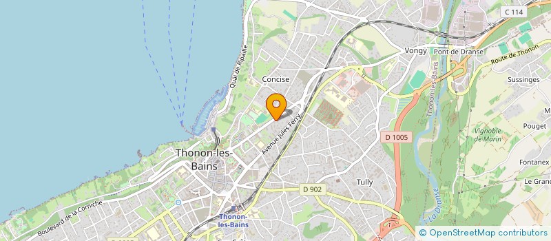 localisation de l'entreprise MADAME SOPHIE TRUMPLER à THONON-LES-BAINS