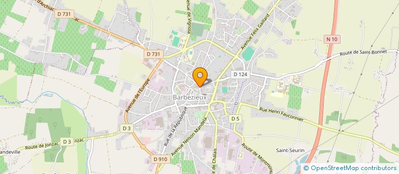localisation de l'entreprise MADAME SOPHIE TRUTEAU à BARBEZIEUX-SAINT-HILAIRE