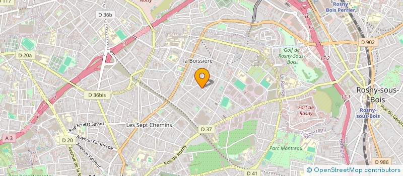 localisation de l'entreprise MADAME SOPHIE VAILLANT à MONTREUIL