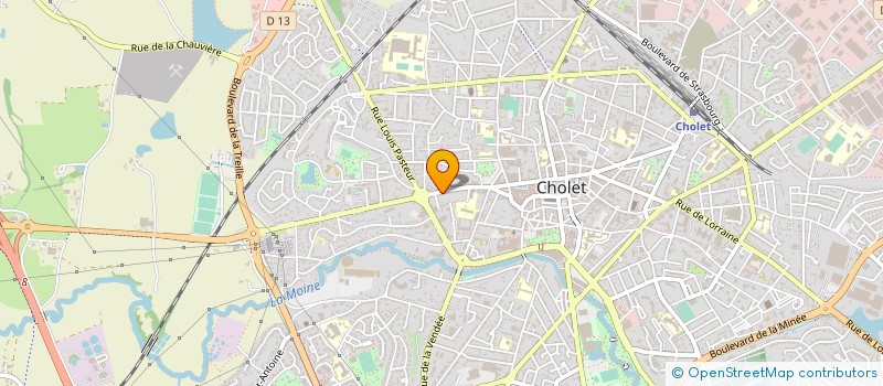 localisation de l'entreprise MADAME SOPHIE VAILLANT à CHOLET