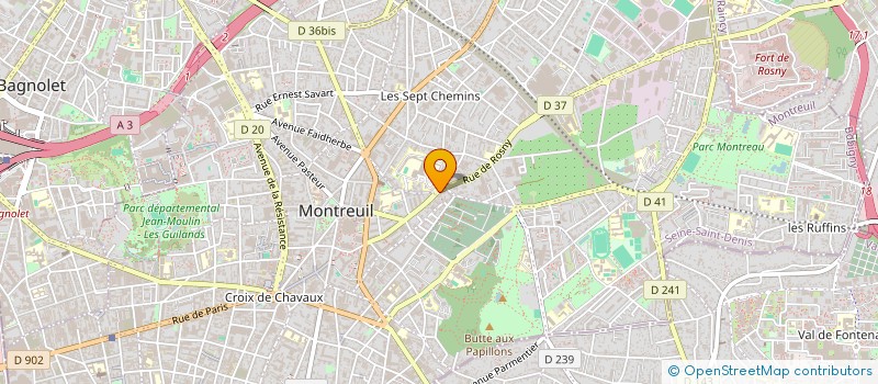 localisation de l'entreprise MADAME SOPHIE VAN DER MANDELE à MONTREUIL