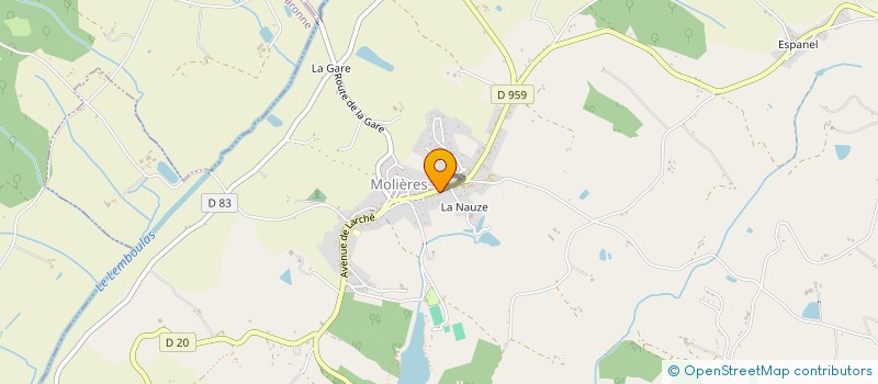 localisation de l'entreprise MADAME SOPHIE VANDENBERGHE  MOLIERES