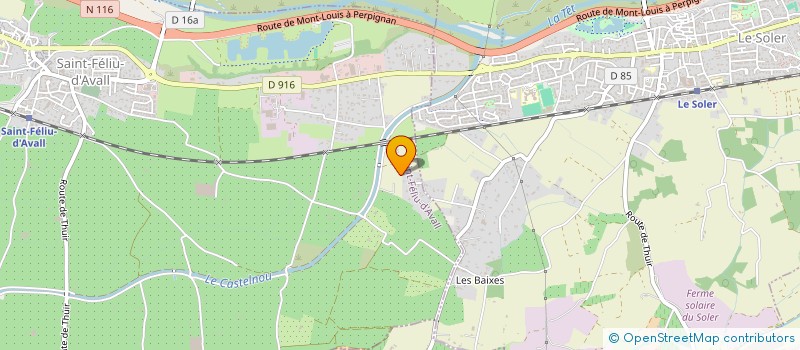 localisation de l'entreprise MADAME SOPHIE VANDERBERGH  SAINT FELIU D'AVALL