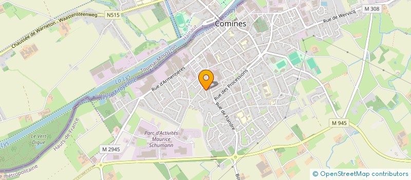 localisation de l'entreprise MADAME SOPHIE VANDERSTRAETEN  COMINES