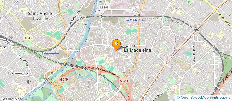 localisation de l'entreprise MADAME SOPHIE VANDEVILLE à LA MADELEINE