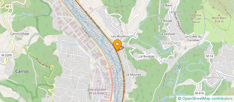 localisation de l'entreprise MADAME SOPHIE VASSEUR  CASTAGNIERS