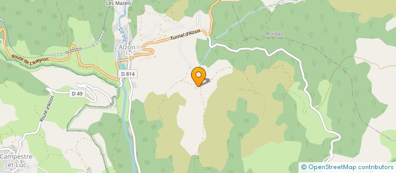 localisation de l'entreprise MADAME SOPHIE VASSORD  ALZON