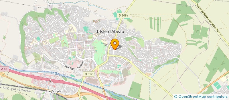 localisation de l'entreprise MADAME SOPHIE VAUZELLE  L'ISLE-D'ABEAU