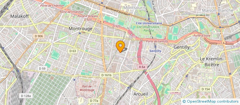 localisation de l'entreprise MADAME SOPHIE VELOSO  GENTILLY