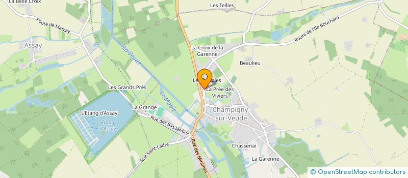 localisation de l'entreprise MADAME SOPHIE VERA-PEREZ  CHAMPIGNY-SUR-VEUDE