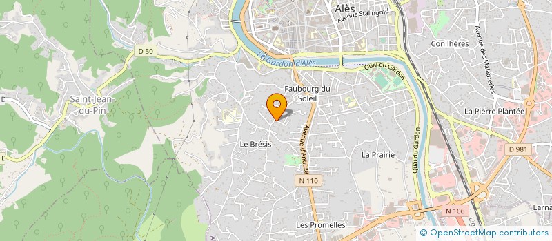 localisation de l'entreprise MADAME SOPHIE VERGEAUD  ALES