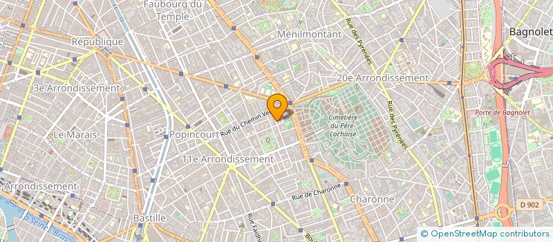 localisation de l'entreprise MADAME SOPHIE VERHAEGE  PARIS