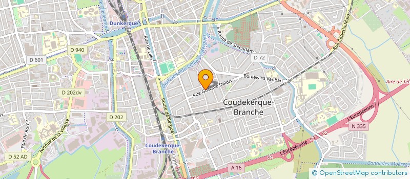 localisation de l'entreprise MADAME SOPHIE VERHILLE à COUDEKERQUE-BRANCHE