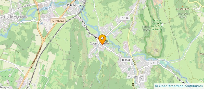 localisation de l'entreprise MADAME SOPHIE VERJUS  COURBOUZON