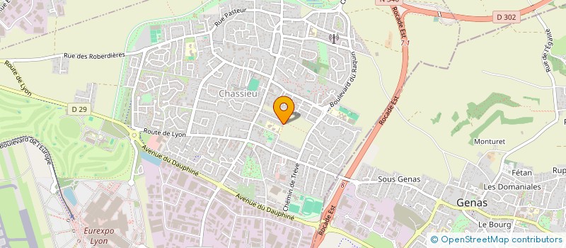 localisation de l'entreprise MADAME SOPHIE VERMOREL  CHASSIEU