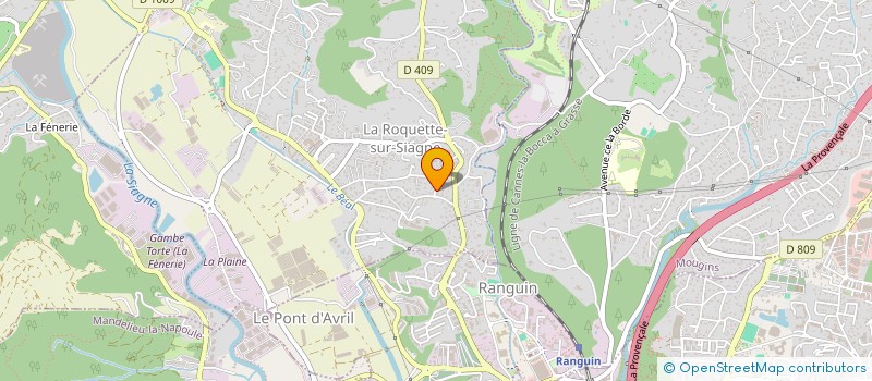 localisation de l'entreprise MADAME SOPHIE VERNOUX à LA ROQUETTE-SUR-SIAGNE