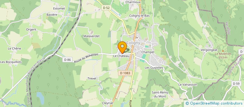 localisation de l'entreprise MADAME SOPHIE VEYLON à COLIGNY